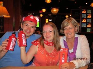 Mary welcomed Mila and her husband Vitaly to Canada when they landed in Toronto